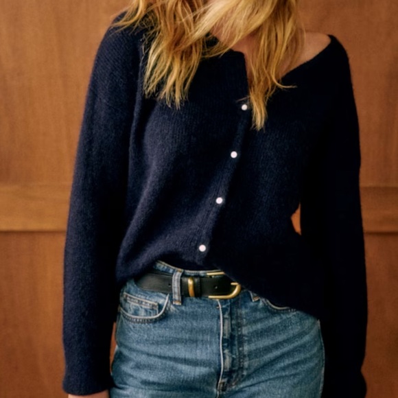 Sezane GASPARD CARDIGAN Navy XXS